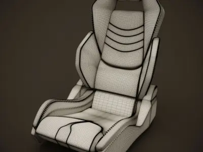 McClaren style seat 3D model