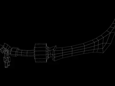 Stylized Sword - Game Ready - Low Poly  - PBR 3D Model Low-poly 3D model