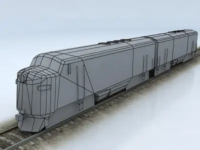 EMD F9 Low-poly 3D model