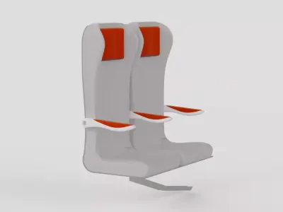 TRAIN SEAT 3D model