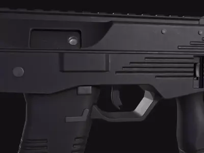 MP9 Submachine Gun Low-poly 3D model purchase