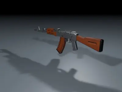 AK47 3d model rifle - rifle 3D model
