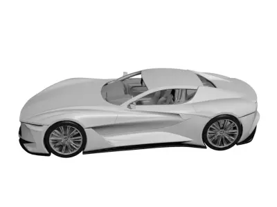 Concept Premium Super Vehicle Futuristic High Performance 3D model