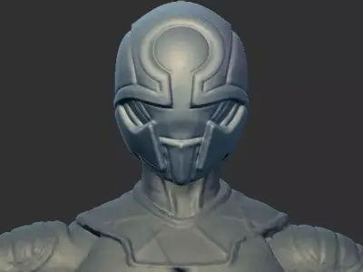 Black Moon Head Scan for Toys 3D print model