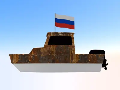 Russia Fishing Boat 3D model