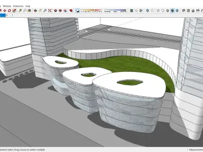 Sketchup Residential Complex A9 Free 3D model
