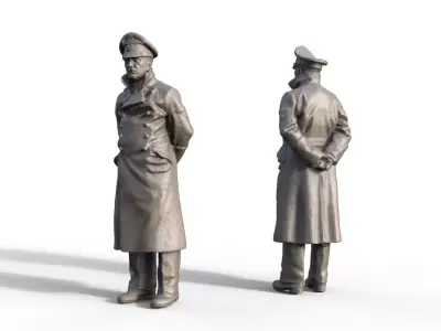 Wehrmacht soldier A WW2 3D print model