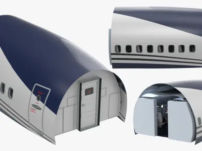 First Class Passenger Cabin 3D model