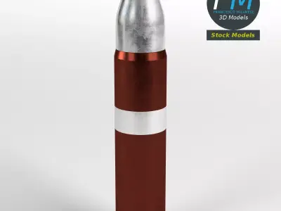 Stylized Poseidon C3 missile 3D model
