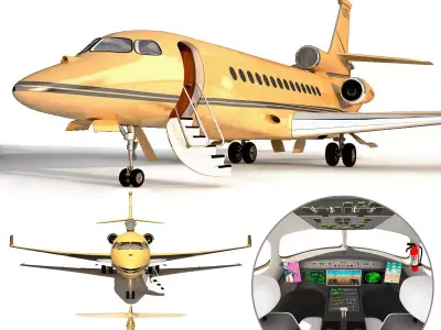 private jet  3D model