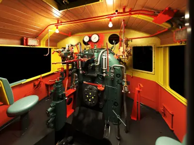 State Railway of Thailand JNR Class C56 Steam Locomotive  3D model