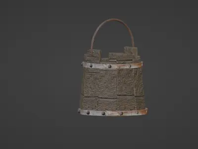 Old Bucket Free 3D model purchase