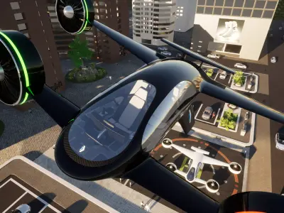 SBX Flying Vehicle Concept 3D model