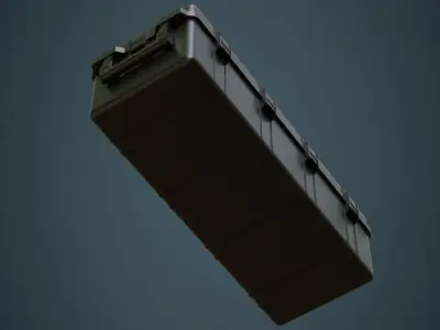 Military Case 4A Low-poly 3D model