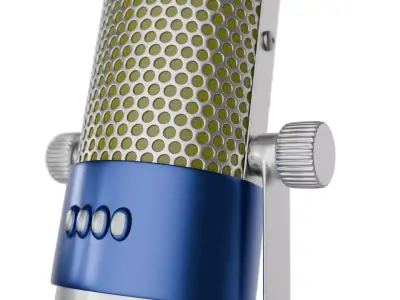 Classic Studio Microphone 3D model