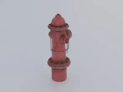 Fire hydrant Low-poly 3D model get