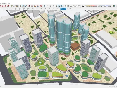 Sketchup Residential Complex 236 3D model