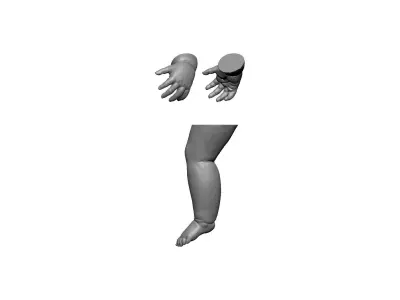 legs arms man doll 3D print model purchase