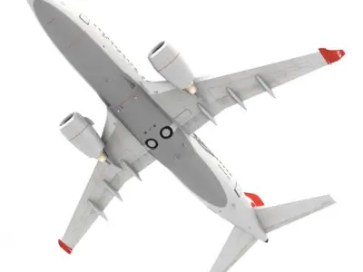 Turkish Airlines Boeing 737-700w 3D model