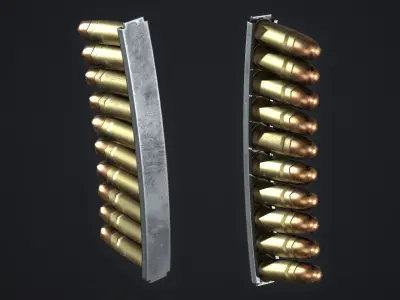 PBR Mauser C96 Low-poly 3D model