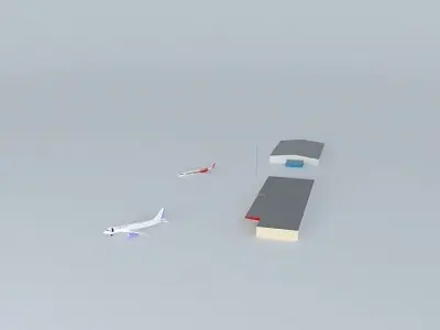 BKPR/LYPR Prishtina International Airport Kosovo Free 3D model