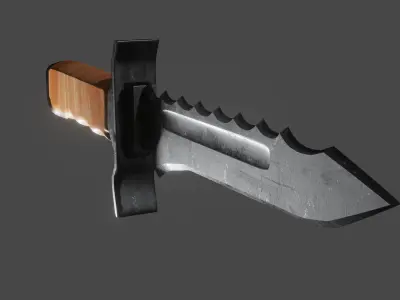 Combat Knife Free 3D model order