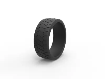 Truck low profile tire Scale 1 to 25 3D print model