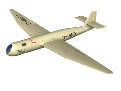 dfs228 High altitude reconnaissance aircraft 3D model