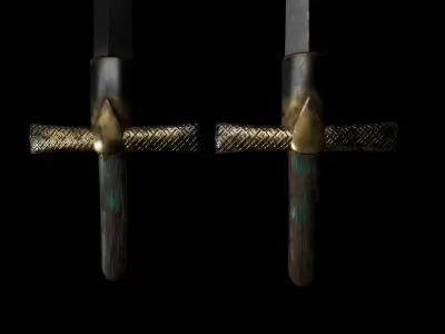 3D Realistic Sword Low-poly 3D model