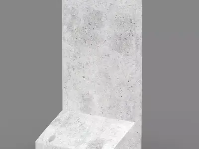 Concrete Barricade 3D model