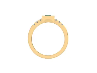 Princess Ring 3D print model 7