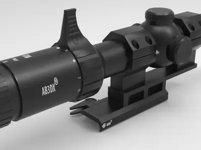 Khales K18i LPVO Low-poly 3D model