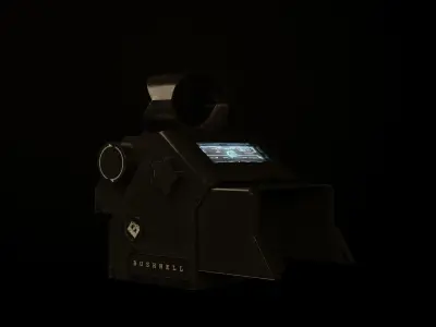 Scope device with light Low-poly 3D model