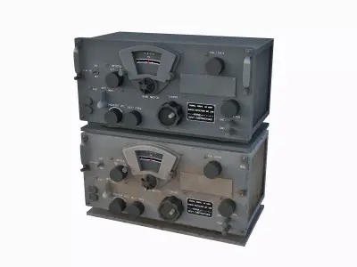 SCR - 300 WW2 Radio Low-poly 3D model