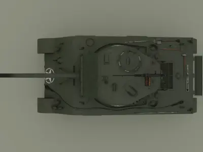 M4A2 Sherman 76w Low-poly 3D model