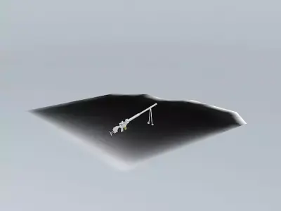 Long Distance Automatic Sniper Rifle LDASR Free 3D model
