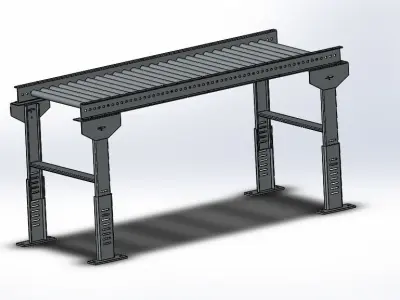 Industry universal conveyor 3D model