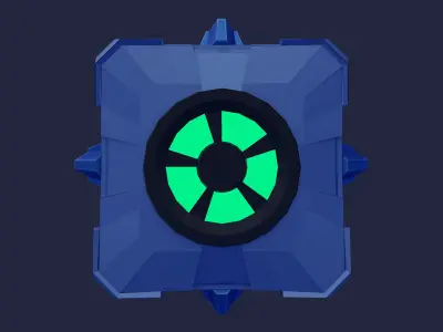 Sci-fi grenade   Low-poly 3D model