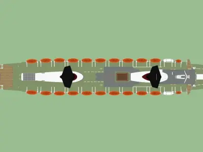 SS France Low-poly 3D model