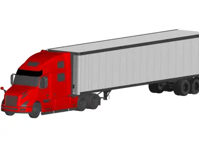 Volvo VNL860 trailer 3D model