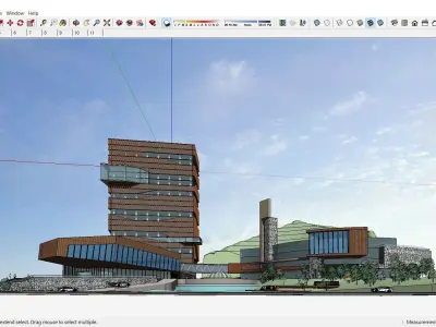 Sketchup Commercial Complex L6 3D model