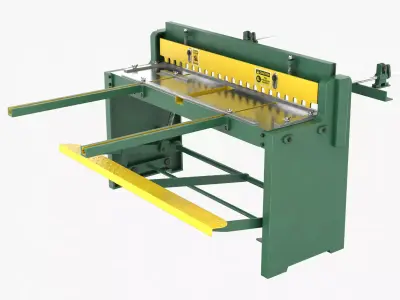 Sheet Metal Shear Low-poly 3D model