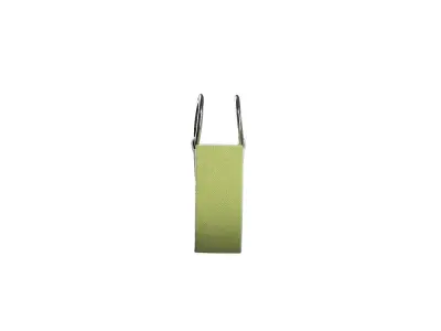 Yellowish green Leather Ring Mini Bag 3D model