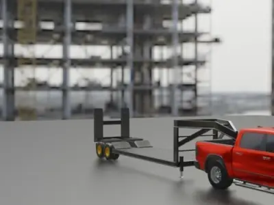 GOOSE NECK TRAILER T01-19MAY 3D print model