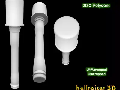 M24 Stick Grenade Low-poly 3D model