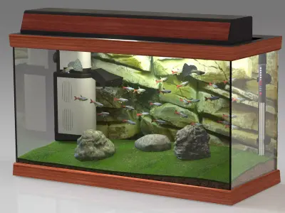 Aquarium 4K 3D model