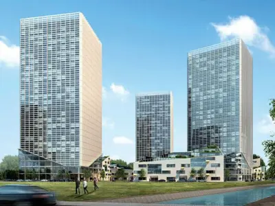 SU model of high-tech zone office building 3D model