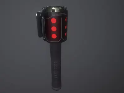 Sci-Fi Frag Grenade Low-poly 3D model