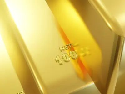 GOLD BAR 999 PURE GOLD BAR 3D model