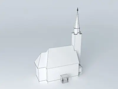 Uhrovec Evangelical Church Free 3D model